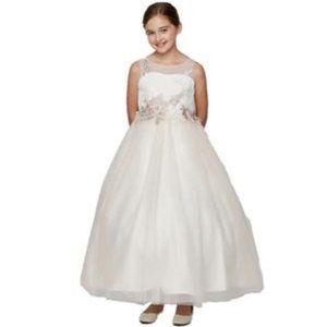 CINDERELLA COUTURE Elegant Illusion A-line Sleeveless Dress Multisizes 5031